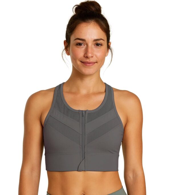 Front Zip Close-Up (Grey)