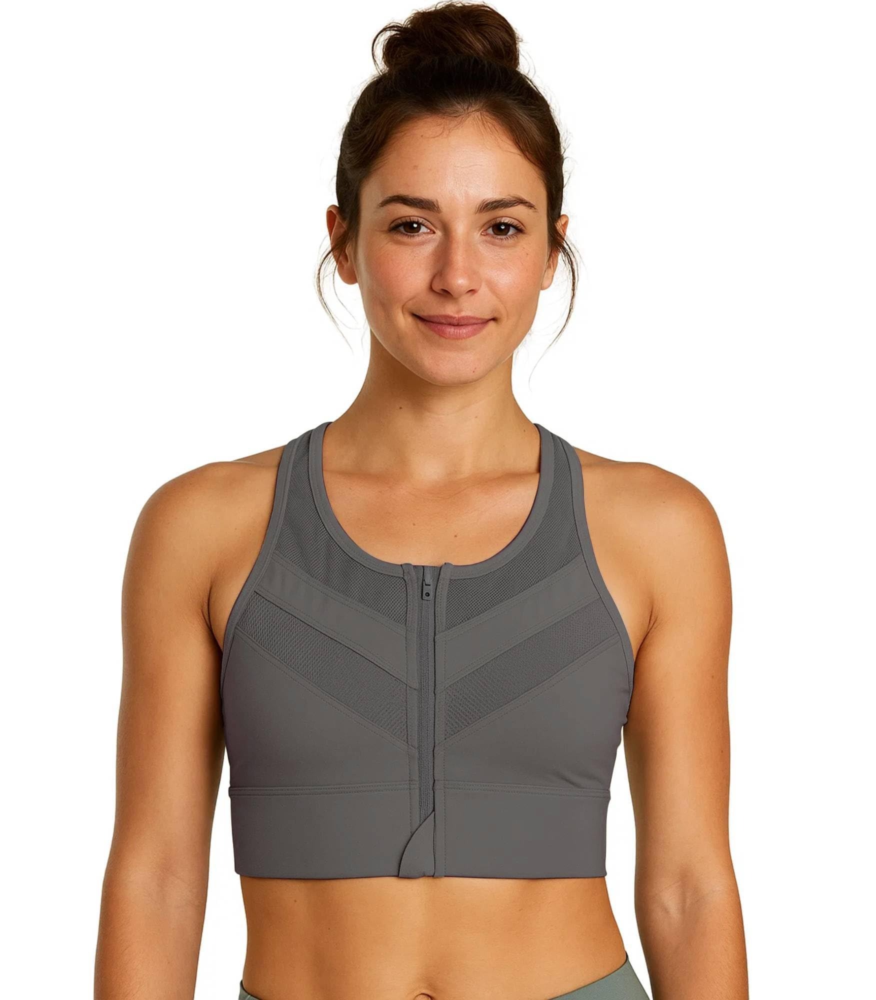 Front Zip Close-Up (Grey)