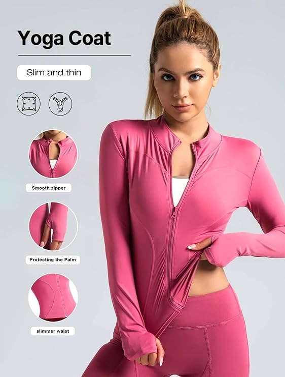 Activewear top with slim silhouette and long sleeves for yoga enthusiasts.
