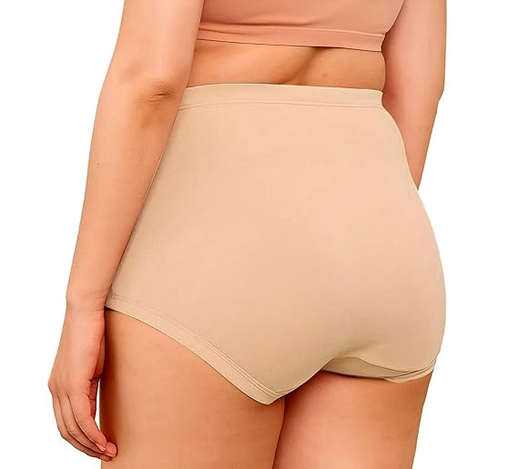 Soft cotton high-waist maternity panty with full coverage for pregnancy comfort.