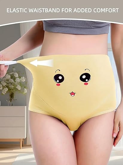 High-waisted cotton panty for women in sizes M to 10XL, ideal for postpartum or everyday comfort
