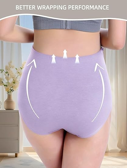 High-waisted maternity panties with cute smiley print for women, soft cotton stretch design for postpartum comfort