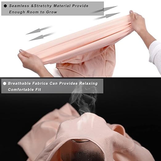 Soft cotton high-waist maternity panty with full coverage for pregnancy comfort.