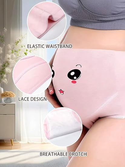 High-waisted cotton panty for women in sizes M to 10XL, ideal for postpartum or everyday comfort