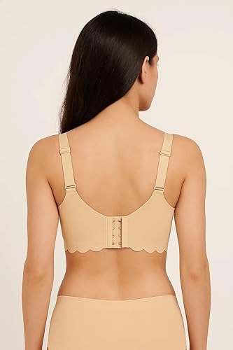 Fashiol seamless skin-colored maternity bra with front open closure for everyday wear.