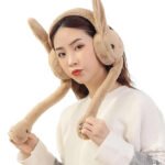 Fashiol Kid Girls Plush Ear Cover Winter Wear Windproof Ear Warmer Earmuffs Soft Furry Ear Muff for Infoor and Outdoor Activities (Multicolor) - Pack Of 1