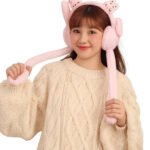 Fashiol Boy Girl Winter Earmuffs Outdoor Wear Soft Faux Fur Plush Ear Warmer Football Design Windproof Woolen Warm Ear Muff (Freesize)
