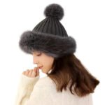 Fashiol Women's Fashionable Russian Cap with Faux Fur | Warm Winter Stylish Woolen Hat for Cold Weather Multicolou