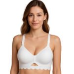 ELEG & STILANCE Women Maternity Feeding Bra Front Open Nursing Bra Padded Non-Wired Adjustable Straps Comfortable Breastfeeding Innerwear Pregnant Women All-Season