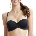 Fashiol Women's Push Up Bra Comfortable Wireless Bras Padded Plunge Detachable Straps Half Coverage Everyday Bra | Multicolour | B Cup
