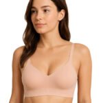 Fashiol Women's Full Coverage Slipon Padded Wireless Soft Adjustable Straps Regular Everyday Molded Cups Bra