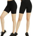Fashiol Girl & Boy Cotton Spandex Cycling Shorts, Yoga & Workout Gym Shorts Pack of 2