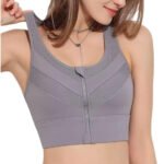 Fashiol Women's High Impact Front Zipper Sports Bra Longline Fitness Criss Cross Racer Back Crop Tops for Gym, Yoga & Workout - 32 Till 44 (in, Numeric, 30, 847Pink)