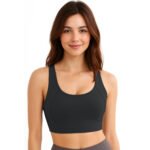 Women Padded Sport Bra Full Coverage Heavy Bust Support High Impact Racerback Workout, Sport Fitness & Exercise | Yoga Bralette