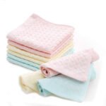 Fashiol Baby Boy's and Baby Girl's Cotton Handkerchief Cum Nursing Towel Self Hanky (Size 10.5 x 10.5 inch) (Pack of 6)