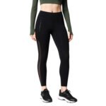 Fashiol Women's Gym Wear Track Pants | Workout Skinny Tights | High Waist Stretchable Mesh Leggings With Side Zipper Pocket Yoga Sports Pants