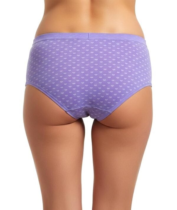 Fashio Women Cotton Mid Waist Hipster Panty | Soft Stretchable Printed Innerwear - alternate view
