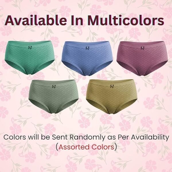 Fashio Women Cotton Mid Waist Hipster Panty | Soft Stretchable Printed Innerwear - fit view