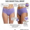 Fashio Women Cotton Mid Waist Hipster Panty | Soft Stretchable Printed Innerwear - side view