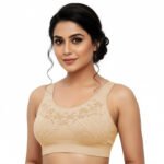 Fashiol Women's Plus Size Seamless Bra Full Coverage Padded Sports Bra Soft Stretch Wireless Support Light Support Innerwear for Heavy Bust