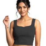 Fashiol Shelf Bra Camisole Vest Top Women | Padded Built-in Bra Camisole | Wide Strap Stretch Slim Fit Crop Top | Non-Wired Comfortable Innerwear Layering Top