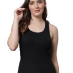 Fashiol Women's Nylon Spandex Padded Wire-Free Ice Silk Spaghetti Strap Cami Top - Seamless, Soft, Comfortable Tops for Women & Girls, Perfect for Daily Comfort
