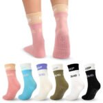Fashiol Women Yoga Socks | Non-Slip Grip Cotton 5 Toe Socks with Elastic Strap | Anti-Skid Pilates, Yoga,Gym,Pilates & Barre Workout Balance & Comfort