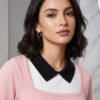 Cotton Blend Top | Pink - alternate view
