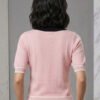 Cotton Blend Top | Pink - side view