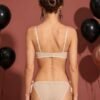 Fashiol Women Winter Soft Fluffy Teddy Bear Lingerie Set - beige