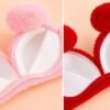 Fashiol Women Winter Soft Fluffy Teddy Bear Lingerie Set - pink