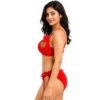 Fashiol Women Winter Soft Fluffy Teddy Bear Lingerie Set - red