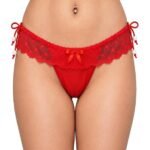 Fashiol Women Polka Dot Mesh Thong Panty Pack of 3